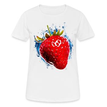 Erdbeere Erdbeeren für einen Erdbeer Liebhaber - Frauen T-Shirt atmungsaktiv - Weiß - Vorne - AI Model Female 172 dark (172cm)
