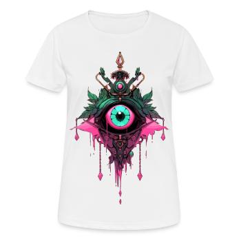 Attrape-rêves #2 - T-shirt respirant Femme - blanc - Devant - AI Model Female 172 dark (172cm)