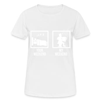 Akkordeon Accordion Volksmusik musi Zieharmonika D - Frauen T-Shirt atmungsaktiv - Weiß - Vorne - AI Model Female 172 dark (172cm)