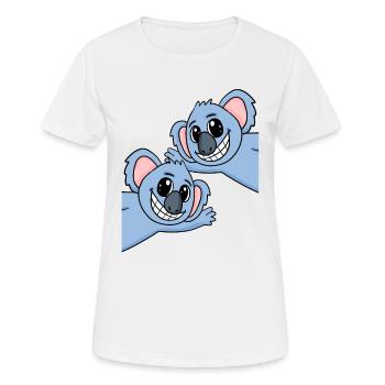 Koala Koalas - T-shirt respirant Femme - blanc - Devant - AI Model Female 172 dark (172cm)