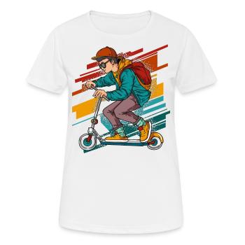 Stunt Scooter- Vintage - Women's Breathable T-Shirt - white - Front - AI Model Female 172 dark (172cm)