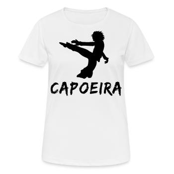 Capoeira - Frauen T-Shirt atmungsaktiv - Weiß - Vorne - AI Model Female 172 dark (172cm)