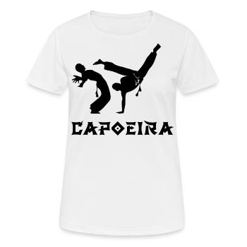 Capoeira - Frauen T-Shirt atmungsaktiv - Weiß - Vorne - AI Model Female 172 dark (172cm)