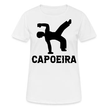 Capoeira - Frauen T-Shirt atmungsaktiv - Weiß - Vorne - AI Model Female 172 dark (172cm)