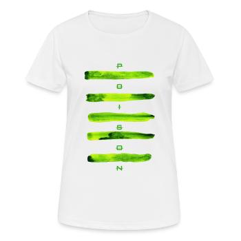 Poison Design (Giftgrün) - Frauen T-Shirt atmungsaktiv - Weiß - Vorne - AI Model Female 172 dark (172cm)