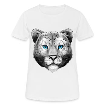 Leopard Kinder Tiere Damen Tiermotiv - Frauen T-Shirt atmungsaktiv - Weiß - Vorne - AI Model Female 172 dark (172cm)
