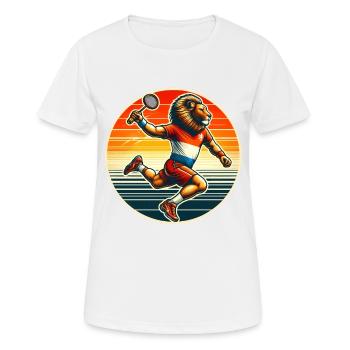 Badminton players and proud Dutch people - Women's Breathable T-Shirt - white - Front - AI Model Female 172 dark (172cm)