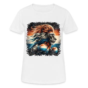 Boxer shirt design Dutch Lion patriotic - Women's Breathable T-Shirt - white - Front - AI Model Female 172 dark (172cm)