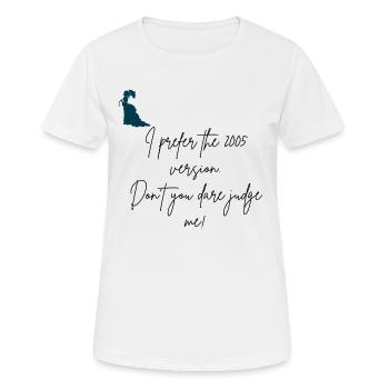 Rions avec Jane Austen - T-shirt respirant Femme - blanc - Devant - AI Model Female 172 dark (172cm)