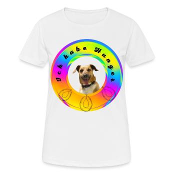 Ich habe Hunger auf Fleisch - Frauen T-Shirt atmungsaktiv - Weiß - Vorne - AI Model Female 172 dark (172cm)