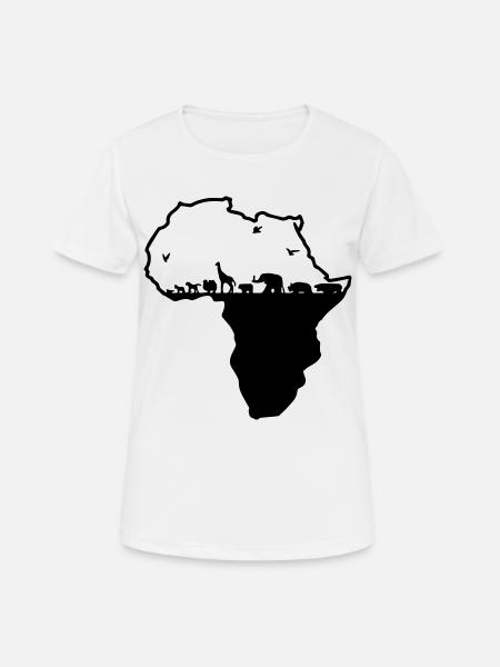 Africa - Women's Breathable T-Shirt - white