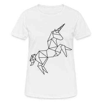 Graphique Licorne - T-shirt respirant Femme - blanc - Devant - AI Model Female 172 dark (172cm)