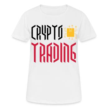 CRYPTOCURRENCIES / Cryptos / KRYPTO TRADING MONNAIE - T-shirt respirant Femme - blanc - Devant - AI Model Female 172 dark (172cm)