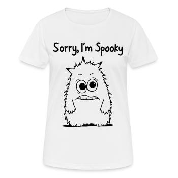 Désolé, je suis effrayant - Drôle de monstre - T-shirt respirant Femme - blanc - Devant - AI Model Female 172 dark (172cm)