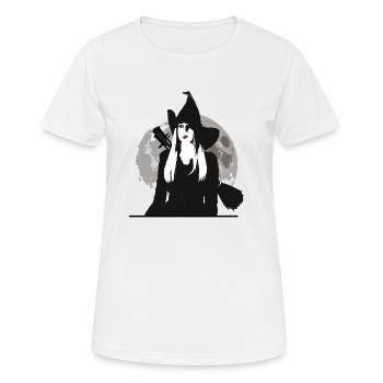 Sorcière Coven - Sorcière Lune / Sorcière Lune Lune - T-shirt respirant Femme - blanc - Devant - AI Model Female 172 dark (172cm)