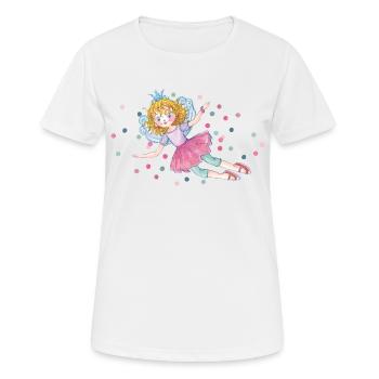 Prinzessin Lillifee Design Lillifee Fliegend - Frauen T-Shirt atmungsaktiv - Weiß - Vorne - AI Model Female 172 dark (172cm)