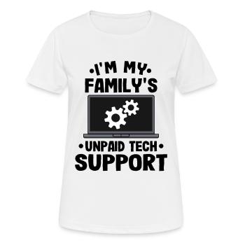 First Level Support Geschenk Lustig Programmierer - Frauen T-Shirt atmungsaktiv - Weiß - Vorne - AI Model Female 172 dark (172cm)