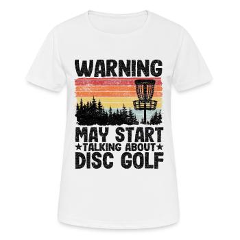 Disc Golf Joueurs Vintage Drôle Cadeau Frisbee - T-shirt respirant Femme - blanc - Devant - AI Model Female 172 dark (172cm)