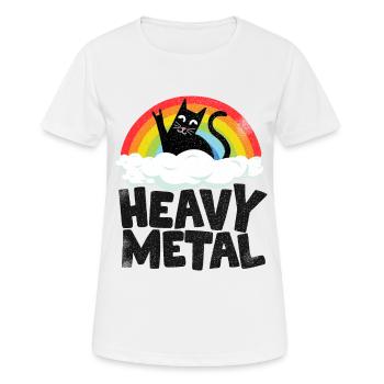 Heavy Metal Funny Heavy Metal - Women's Breathable T-Shirt - white - Front - AI Model Female 172 dark (172cm)