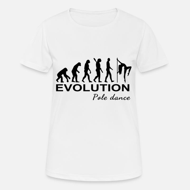 Pole dance Evolution - T-shirt respirant Femme - blanc