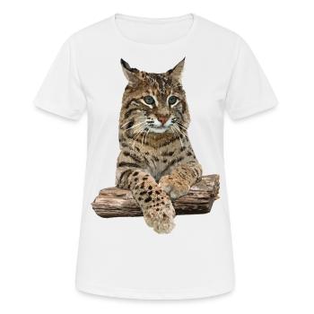 Lynx - Women's Breathable T-Shirt - white - Front - AI Model Female 172 dark (172cm)