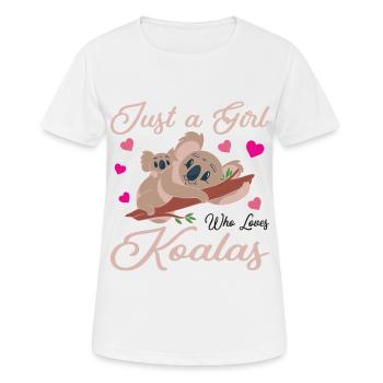 Koala Koala Bear Koalas - Women's Breathable T-Shirt - white - Front - AI Model Female 172 dark (172cm)