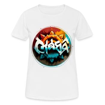 Chakras Graffiti Theme 1 - Women's Breathable T-Shirt - white - Front - AI Model Female 172 dark (172cm)