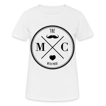 The Movember Moustache Club with pride - Women's Breathable T-Shirt - white - Front - AI Model Female 172 dark (172cm)