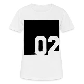 2002 - Frauen T-Shirt atmungsaktiv - Weiß - Vorne - AI Model Female 172 dark (172cm)