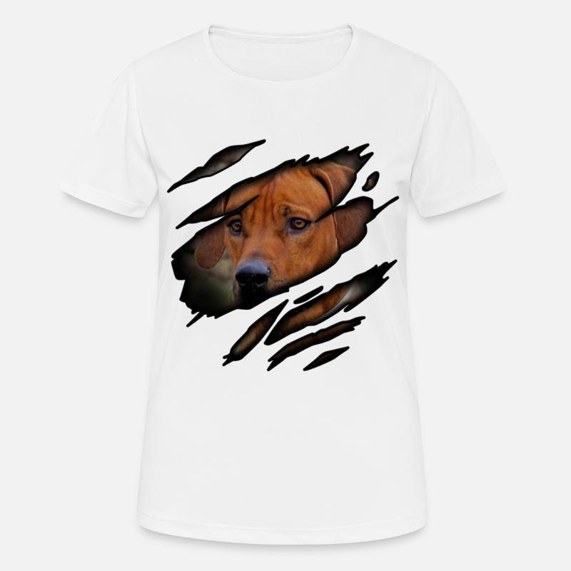 Rhodesian Ridgeback in me - Women's Breathable T-Shirt - white