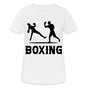 Boxing - Women's Breathable T-Shirt - white - Front - AI Model Female 172 dark (172cm)
