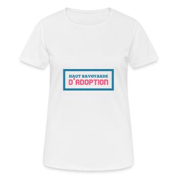 Savoyarde d'Adoption - Frauen T-Shirt atmungsaktiv - Weiß - Vorne - AI Model Female 172 dark (172cm)