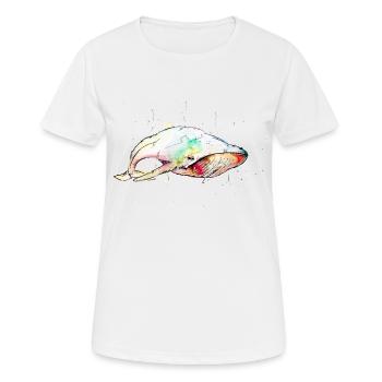 aquarell whale - Frauen T-Shirt atmungsaktiv - Weiß - Vorne - AI Model Female 172 dark (172cm)