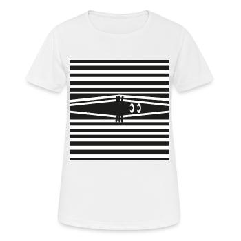 Agent Eye - T-shirt respirant Femme - blanc - Devant - AI Model Female 172 dark (172cm)