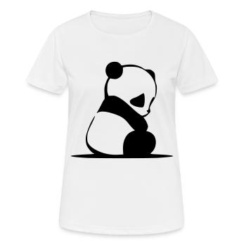 Panda Baby - Frauen T-Shirt atmungsaktiv - Weiß - Vorne - AI Model Female 172 dark (172cm)