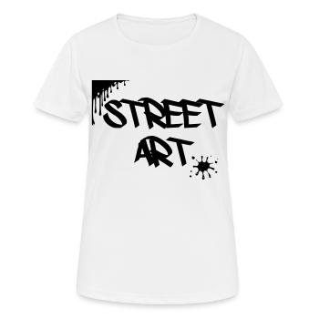 street art - Women's Breathable T-Shirt - white - Front - AI Model Female 172 dark (172cm)
