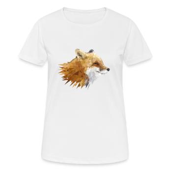 Renard éclaté - T-shirt respirant Femme - blanc - Devant - AI Model Female 172 dark (172cm)