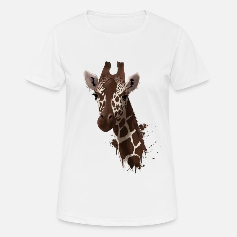 Giraffe - Women's Breathable T-Shirt - white