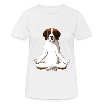 Saint Bernard - Women's Breathable T-Shirt - white - Front - AI Model Female 172 dark (172cm)