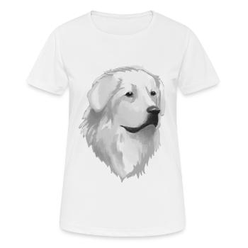 Great Pyrenees Dog - Women's Breathable T-Shirt - white - Front - AI Model Female 172 dark (172cm)