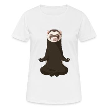 Ferret - Women's Breathable T-Shirt - white - Front - AI Model Female 172 dark (172cm)