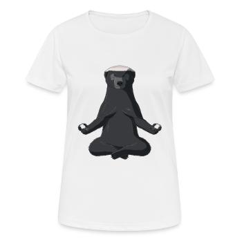 Miel Dachs - T-shirt respirant Femme - blanc - Devant - AI Model Female 172 dark (172cm)