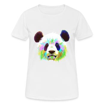 Splash Panda - T-shirt respirant Femme - blanc - Devant - AI Model Female 172 dark (172cm)