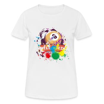 Billard Geschenk für Billard Spieler - Frauen T-Shirt atmungsaktiv - Weiß - Vorne - AI Model Female 172 dark (172cm)
