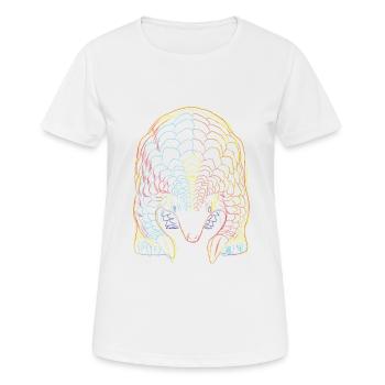 Pangolin - Frauen T-Shirt atmungsaktiv - Weiß - Vorne - AI Model Female 172 dark (172cm)