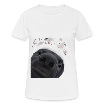 Neugieriger Honigdachs - Frauen T-Shirt atmungsaktiv - Weiß - Vorne - AI Model Female 172 dark (172cm)