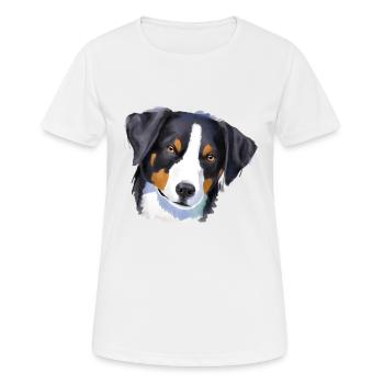 Appenzell Mountain Dog - Women's Breathable T-Shirt - white - Front - AI Model Female 172 dark (172cm)