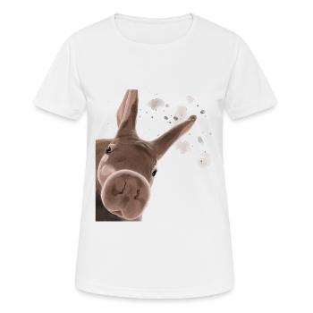 Curious Aardvark - Women's Breathable T-Shirt - white - Front - AI Model Female 172 dark (172cm)