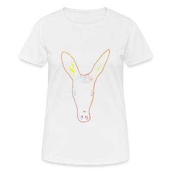 Colorful Aardvark - Women's Breathable T-Shirt - white - Front - AI Model Female 172 dark (172cm)