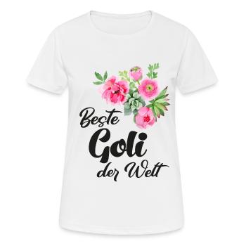 Beste Goli fragen Patentante fragen Taufe Schweiz - Frauen T-Shirt atmungsaktiv - Weiß - Vorne - AI Model Female 172 dark (172cm)